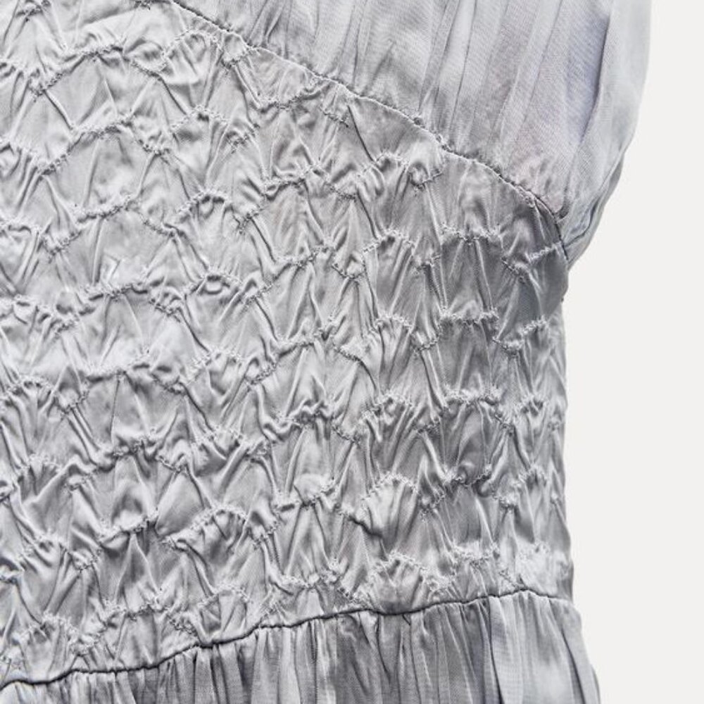 Zara Silver Midi Dress - Picture 3 of 15